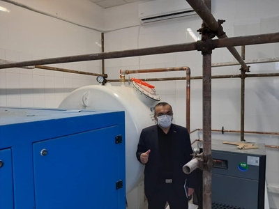 اولین دستگاه اکسیژن ساز بیمارستان شهید بهشتی آستارا نصب و راه اندازی شد