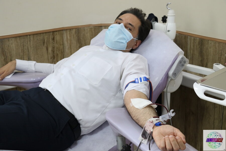اهدای خون مدیرکل وکارکنان بهزیستی گیلان