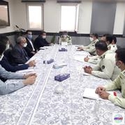 جلسه مشترک مدیرکل راه و شهرسازی گیلان با فرماندهی انتظامی استان گیلان