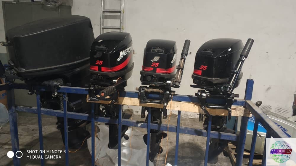 ۷ دستگاه موتور قایق موتوری نجات بازسازی و به چرخه ناوگان لجستیکی جمعیت هلال احمر استان گیلان اضافه شد