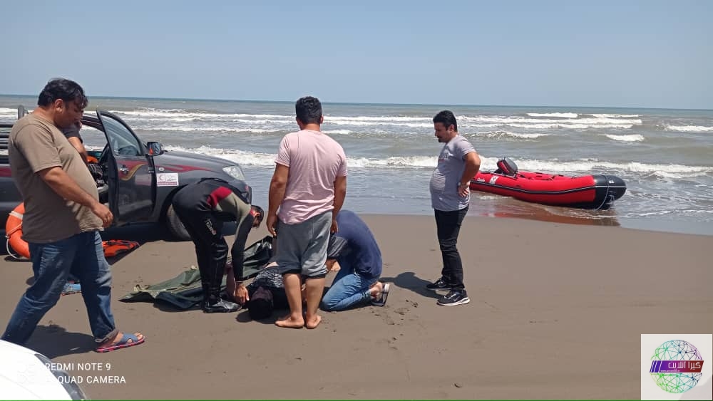 جوان ۲۵ ساله از غرق شدگی در دریای کاسپین نجات یافت