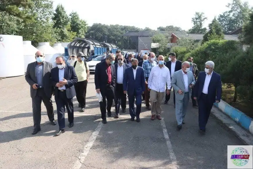 بازدید مشترک نماینده مقیم عمران سازمان ملل متحد،معاون عمرانی استانداری و مدیر کل حفاظت محیط زیست از شرکت کود آلی گیلان و مرکز دفن زباله لاهیجان