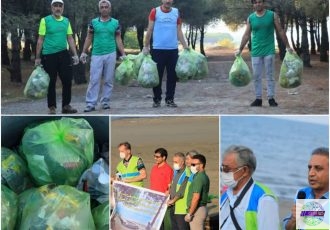 پاکسازی سواحل تالش به مناسبت روز جهانی بدون پلاستیک