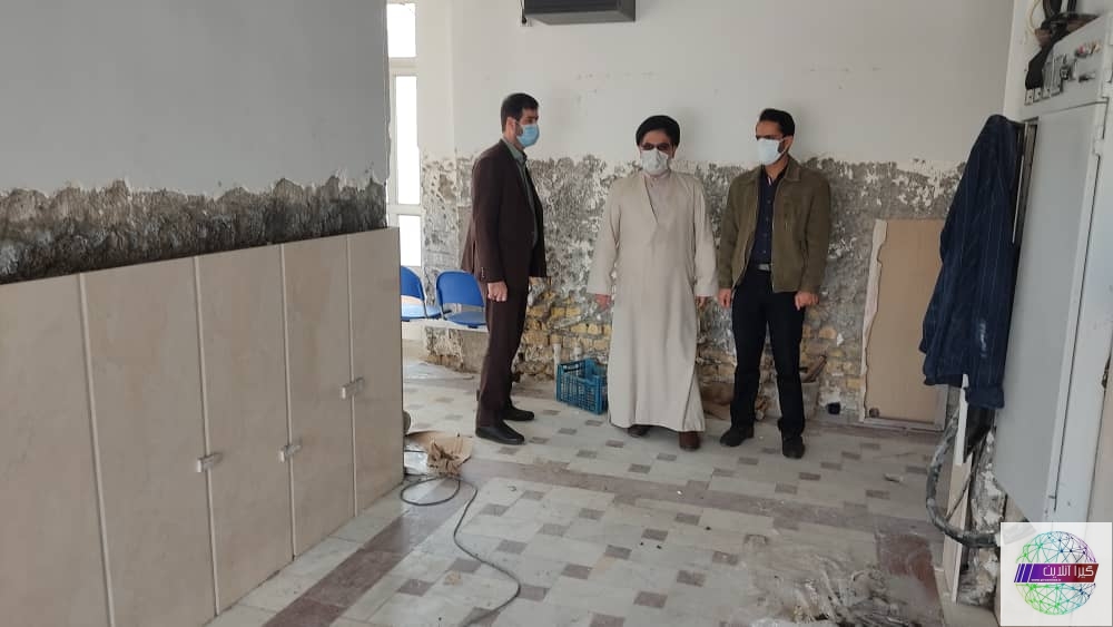 اجرای پروژه کاشیکاری درمانگاه لشت نشا از عواید موقوفه فخرالدوله