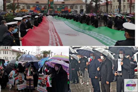حضور پر شور مدافعین سلامت گیلان در جشن انقلاب اسلامی