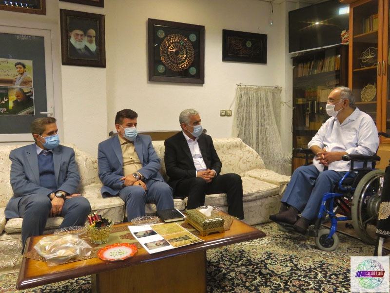 دیدار استاندار گیلان با یک جانباز و خانواده شهید انقلاب اسلامی در رشت