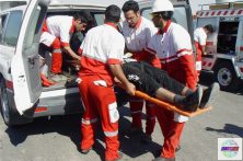 واژگونی خودروی پراید به پل کیسم آستانه اشرفیه ۵ نفر حادثه دیده بر جای گذاشت