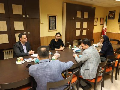 دیدار و گفتگو مسعود عباس نژاد با مدیرعامل خانه مطبوعات گیلان 