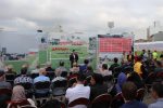 افتتاح چمن طبیعی و سکوی تماشاگران ورزشگاه شهید عضدی