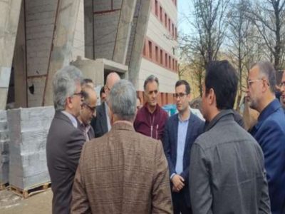 بازدید دکتر آشوبی از محل احداث بیمارستان ۴۱۲ تختخوابی سایت لاکان