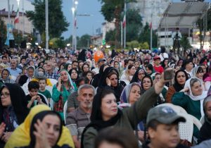 برگزاری جشن ۲۰ هزار نفری عید غدیر خم در پیاده راه فرهنگی شهدای ذهاب رشت+تصاویر