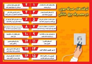 ۱۶ ترفند صرفه‌جویی در مصرف برق خانگی/اینفوگرافی