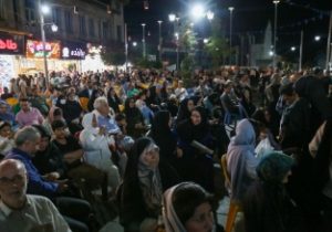 همایش انتخاباتی دکتر قالیباف در مرکز شهر رشت برگزار شد