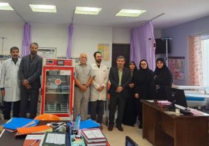 اهدای یخچال نگهدارنده خون به بیمارستان ۱۷ شهریور رشت توسط خیرین