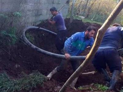 اصلاح و توسعه شبكه توزیع آب شرب روستای توسكله آلیان شهرستان فومن به طول ۲۵۰ متر