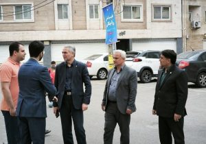 بازدید میدانی مدیر مخابرات منطقه گیلان از اجرای پروژه فیبرنوری (FTTH) در خیابان آیت الله رودباری شهر رشت