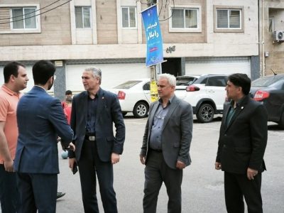 بازدید میدانی مدیر مخابرات منطقه گیلان از اجرای پروژه فیبرنوری (FTTH) در خیابان آیت الله رودباری شهر رشت