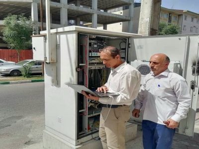 نصب و راه‌اندازی دستگاه OLT – FTTH در بلوار آیت الله رودباری رشت