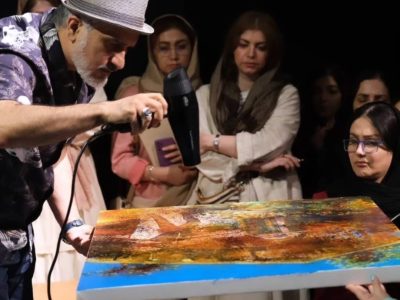 کارگاه آموزش رایگان نقاشی بهنام ولدوند در رشت