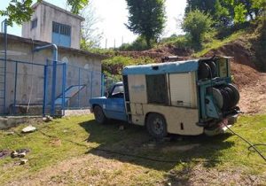 شستشوی ١٢ باب مخزن زمینی بخش روستایی شهرستان فومن