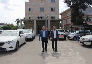 پیگیری میدانی معاون توسعه دانشگاه علوم پزشکی گیلان از پروژه‌های عمرانی مرکز آموزشی و درمانی رازی