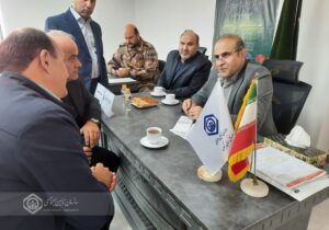 دیدار کارفرمایان شهرک صنعتی سپیدرود با مدیرکل تامین اجتماعی استان در دفتر سعدی سیلندر