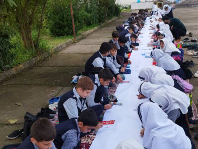 مسابقه نقاشی با موضوع «دوستی با آب» در دبستان شهدای كشلورزل سنگر