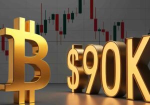 بیتکوین ۹۰ هزار دلاری در برابر رکورد تاریخی طلا