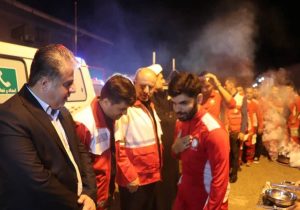 اعزام تمامی نیروهای هلالاحمر گیلان از امشب به تهران برای پشتیبانی از مراسم تشییع شهید/ برپایی اردوگاه ۱۰ هزار نفری
