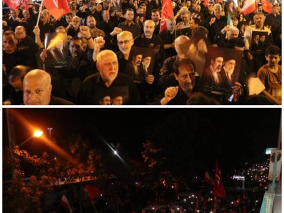 دسته عزاداری جاماندگان از پیادهراه تا گلزار شهدا؛ مدیران شهری و اعضای شورا در سوگ قائد شهید امت