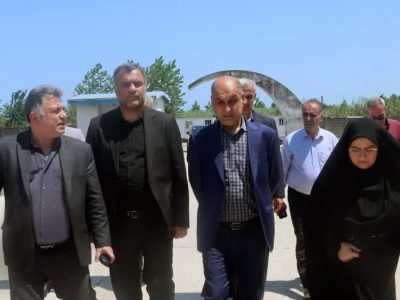 بازدید استاندار گیلان از پروژه ایجاد تصفیه خانه فاضلاب شرق بندر انزلی