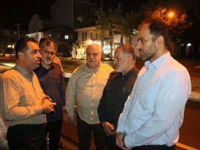 بازدید میدانی شهردار رشت و بازرس کل استان از پروژههای عمرانی معابر